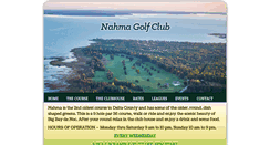 Desktop Screenshot of nahmagolfcourse.com